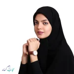 مقنعه خبرنگازی کرپ حریر اعلا دارای دو سایز