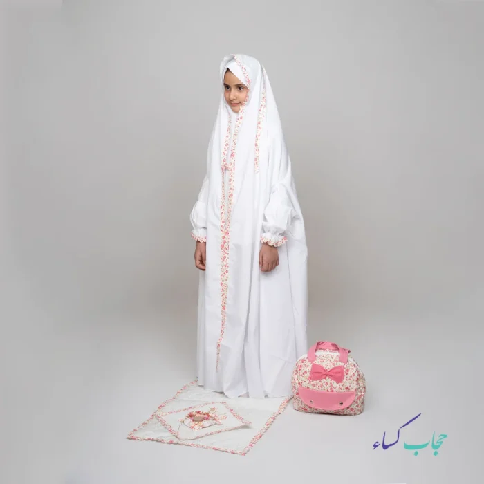 ست جشن تکلیف  ثمین (کیف،چادر،سجاده) - Image 1