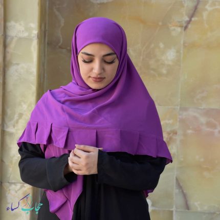 روسری-دورچین-بنفش-رنگ