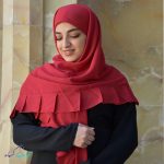 روسری-دورچین-قرمز-رنگ
