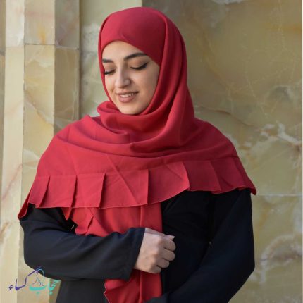 روسری-دورچین-قرمز-رنگ