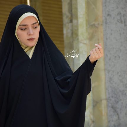 چادر عبایی جنس کرپ حجاب سویسی