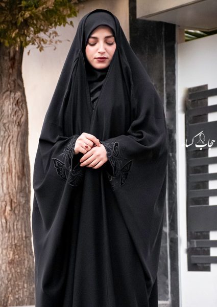 چادر عبایی نگین دار مجلسی