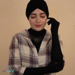 یقه-حجاب-نگین-دار-ثنا-مشکی