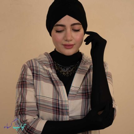 یقه-حجاب-نگین-دار-ثنا-مشکی