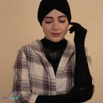 دستکش نخی بلند تا آرنج با کشسانی خوب