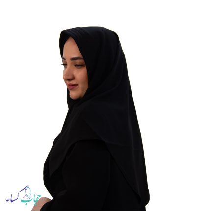مقنعه دانشجویی نخی لبه ابردوزی