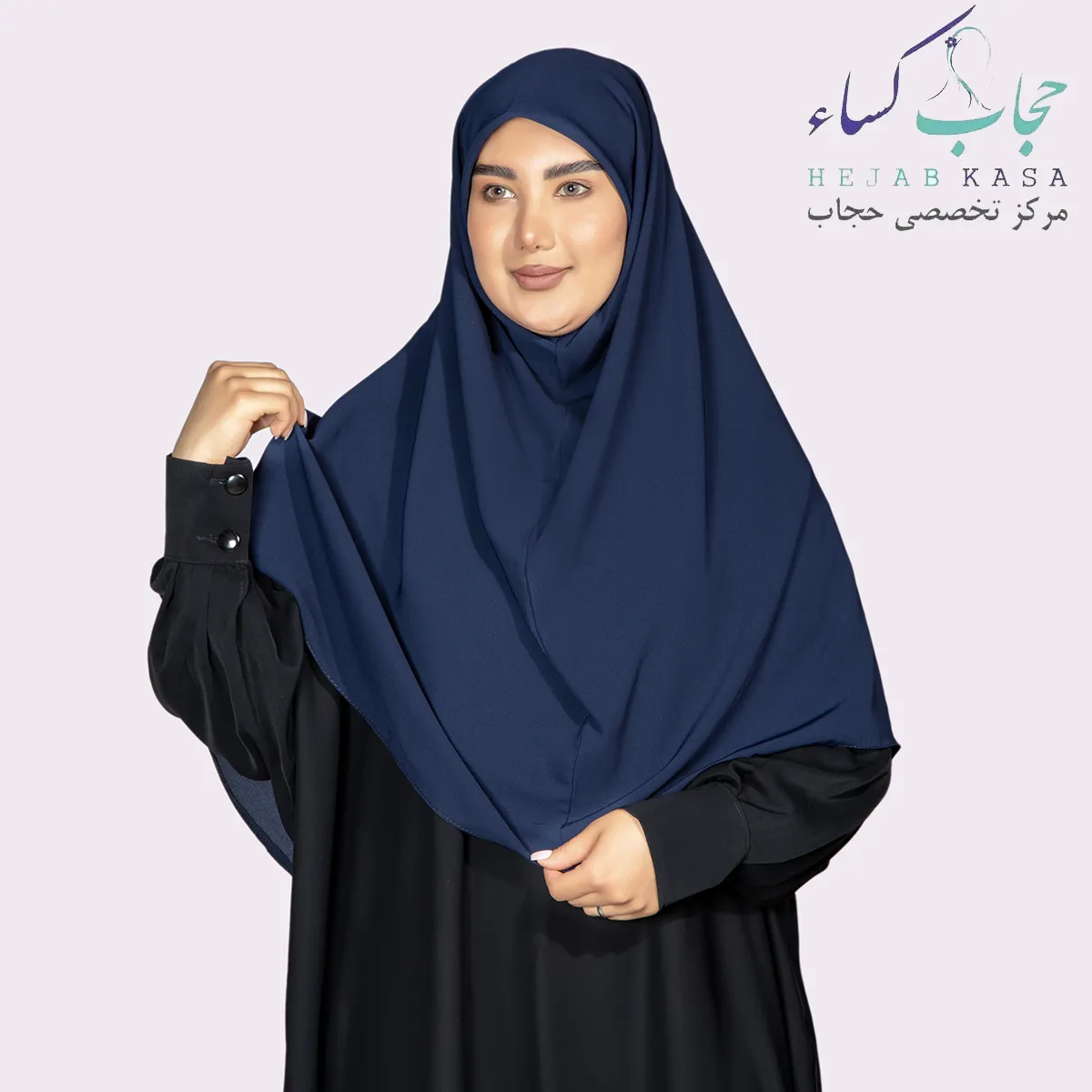 مقنعه کرپ ژاپن 95 (2) (1) مقنعه کرپ ژاپن دانشجویی سایز 95 - Image 1
