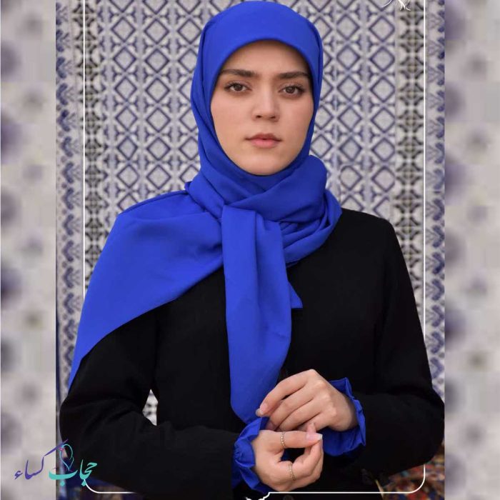 ست-ساقدست-و-روسری-ساده-آبی