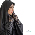 چادر عبا گلدوزی کرپ کره - Image 9