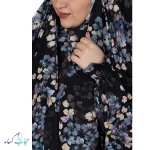 چادر میزبان مدل یاس سرمه ای - Image 2