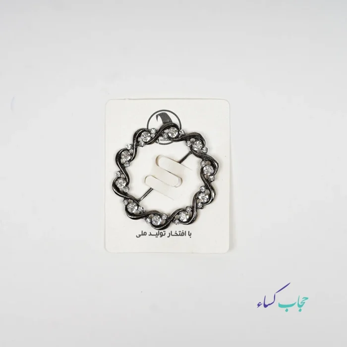 حلقه سوزنی روسری نگین دار - Image 3