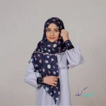 ست روسری و ساق دست نخی دخترانه - Image 4