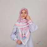 ست روسری و ساق دست نخی دخترانه - Image 2