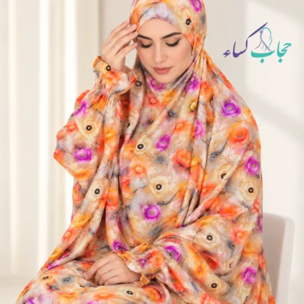 چادر نماز آستین دار کدری لاله