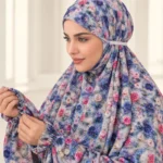 چادر نماز آستین دار کدری نیلو