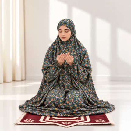 چادر نماز آستین دار کدری یسنا